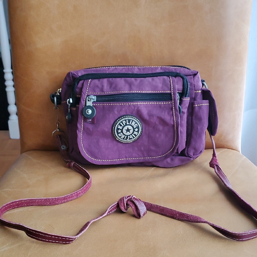 Kipling Purple Beky Belt Fanny Pack Convertible Crossbody Bag